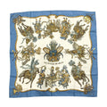 Hermes les Fetes du Roi Soleil Celebration of the Sun King Carre 90 Silk