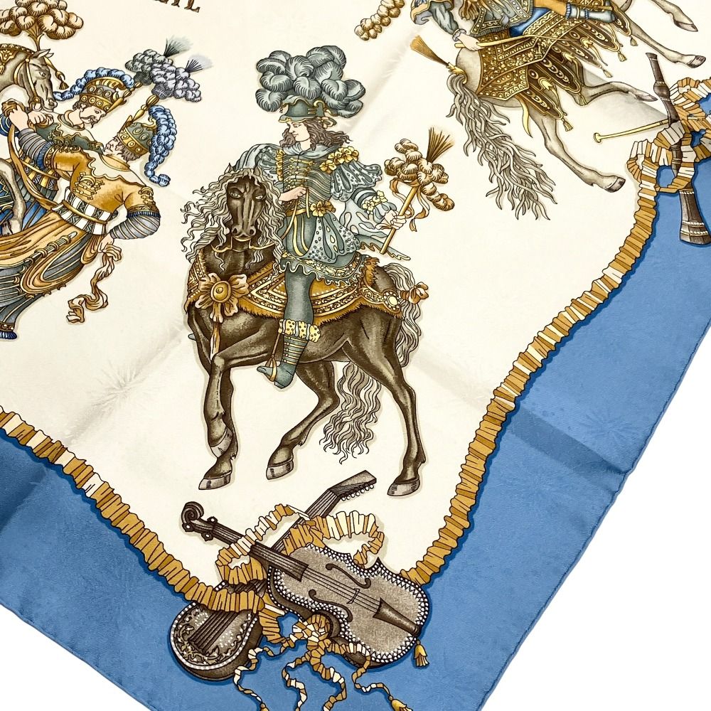 Hermes les Fetes du Roi Soleil Celebration of the Sun King Carre 90 Silk — view 3