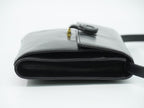 Gucci Vintage Interlocking G 2-Way Shoulder Bag Clutch Pochette Leather Black — view 4