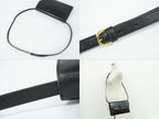 Gucci Vintage Interlocking G 2-Way Shoulder Bag Clutch Pochette Leather Black — view 6