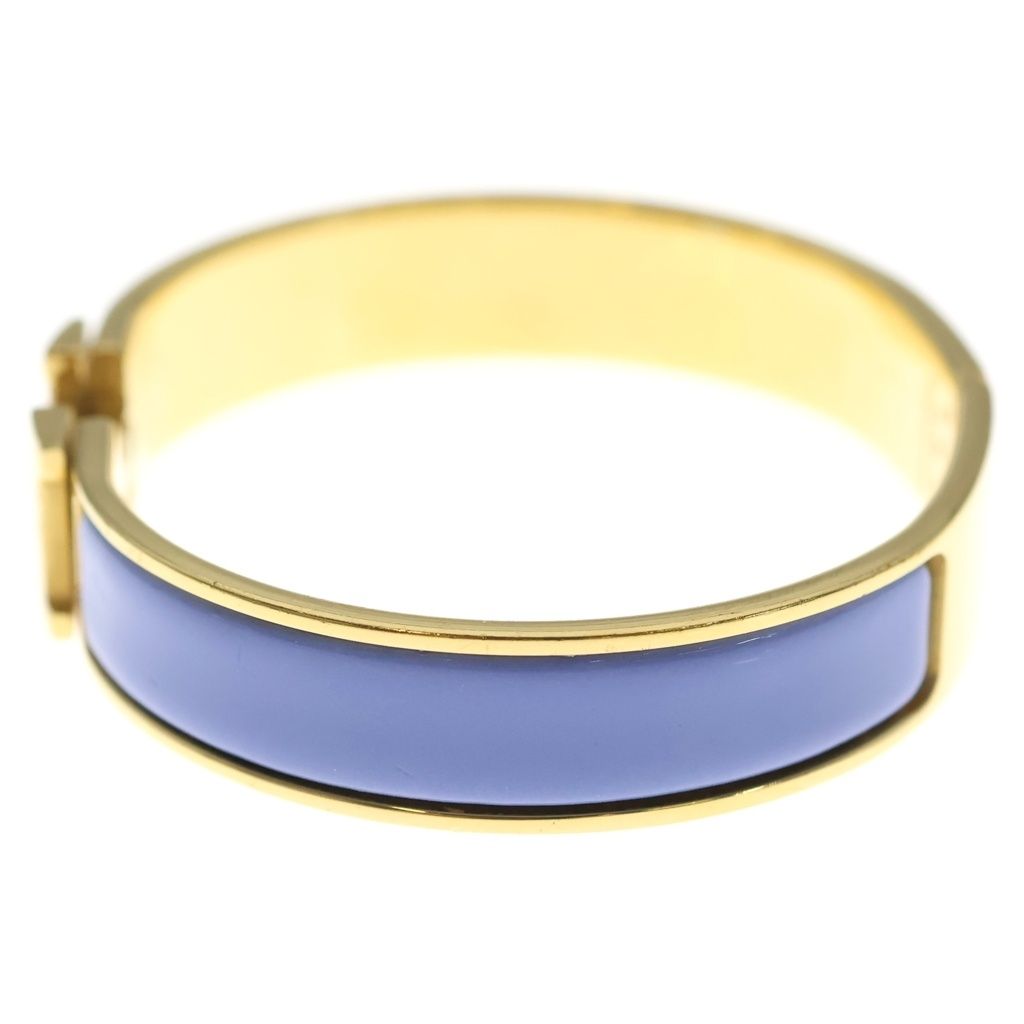 Hermes Clic Clac Bangle Bracelet Gold Purple — view 4