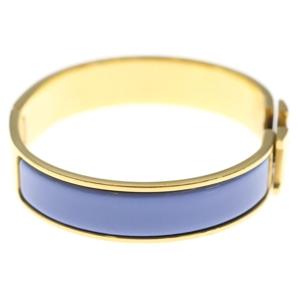 Hermes Clic Clac Bangle Bracelet Gold Purple — view 3