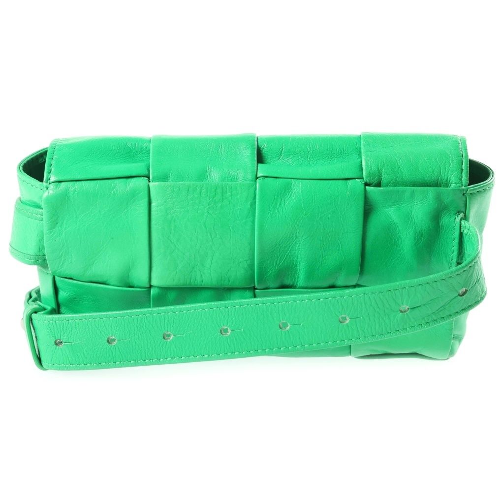 Bottega Veneta Cassette Belt Bag Leather Green — view 2