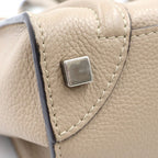 Celine Luggage Handbag Beige Brown Leather Gold — view 6