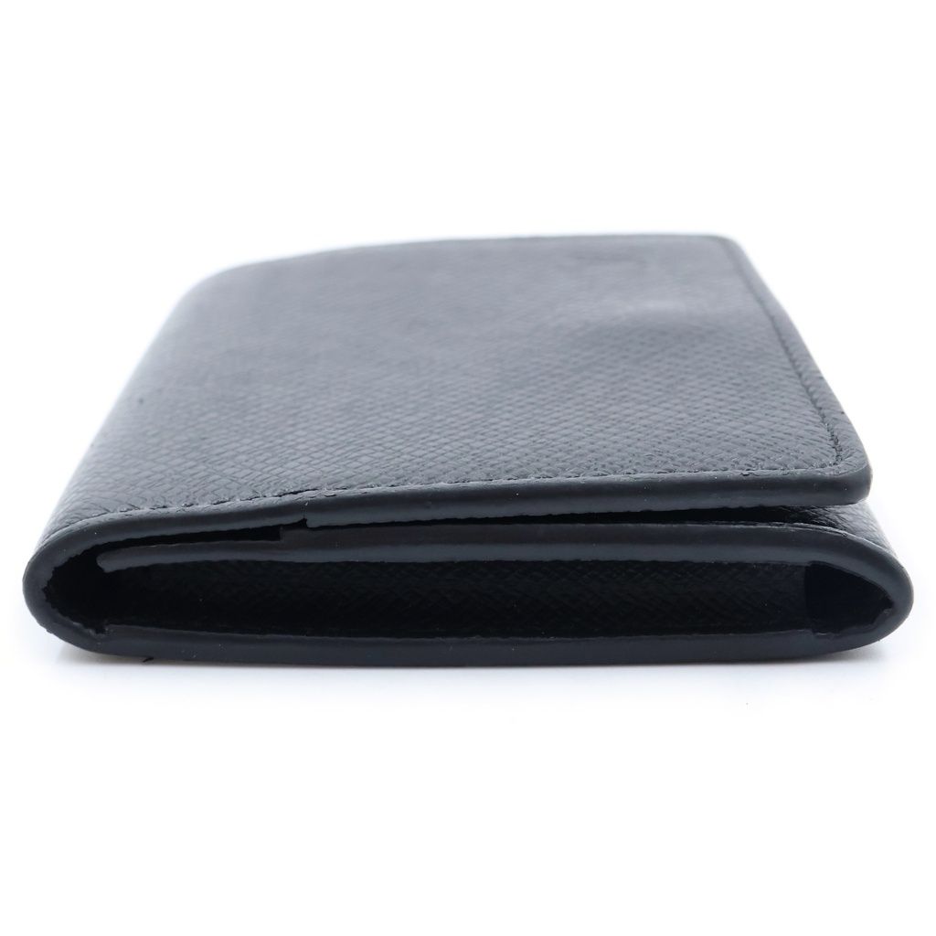 Louis Vuitton Taiga Envelope Business Card Holder NM Leather Case Black — view 3