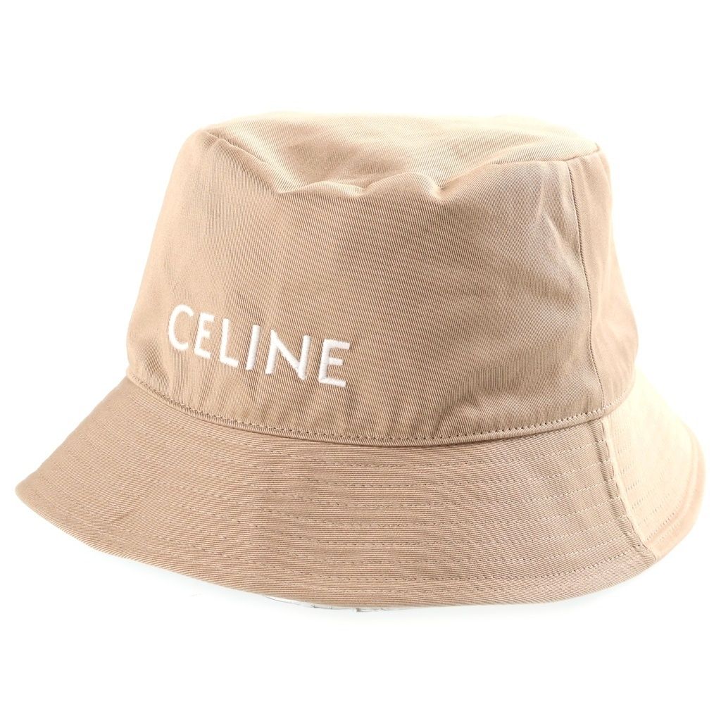 Celine Logo Hat Beige
