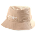 Celine Logo Hat Beige