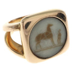 Hermes Bijouterie Fantaisie Fantasy Corozo Ring Gold — view 5