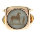 Hermes Bijouterie Fantaisie Fantasy Corozo Ring Gold