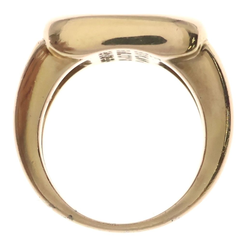 Hermes Bijouterie Fantaisie Fantasy Corozo Ring Gold — view 6