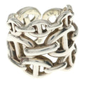 Hermes Chaine D'Ancre Enchainee GM Ring Silver