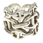 Hermes Chaine D'Ancre Enchainee GM Ring Silver