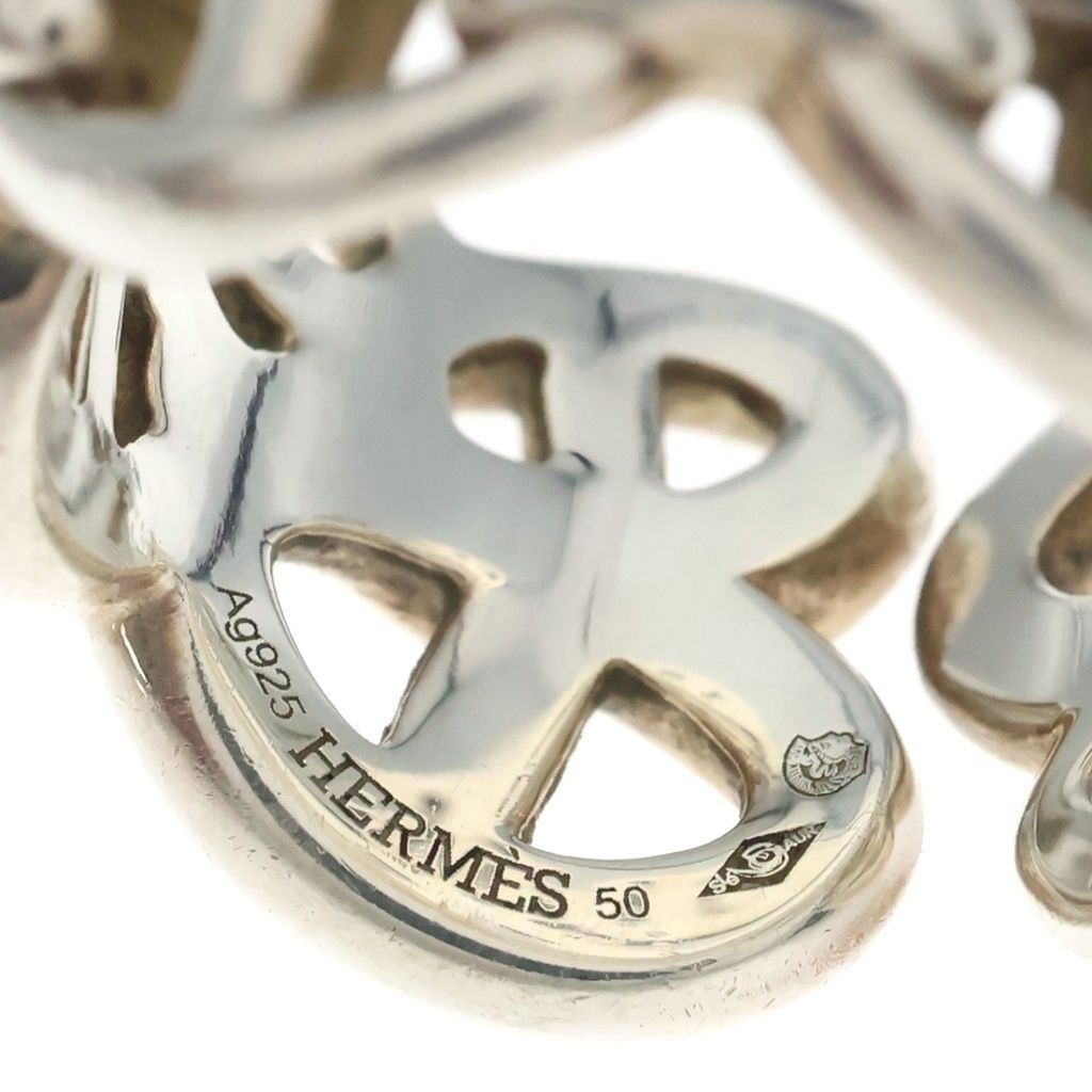 Hermes Chaine D'Ancre Enchainee GM Ring Silver — view 4