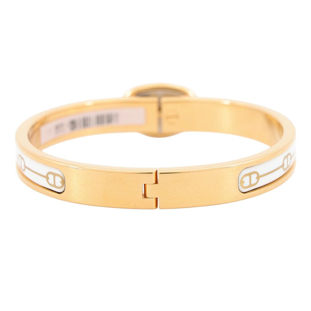 Hermes Bracelet Chaine D'Ancre Mini Click PM White Gold — view 3