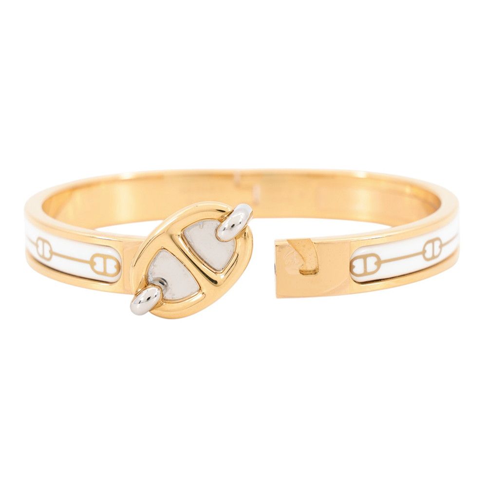 Hermes Bracelet Chaine D'Ancre Mini Click PM White Gold — view 5