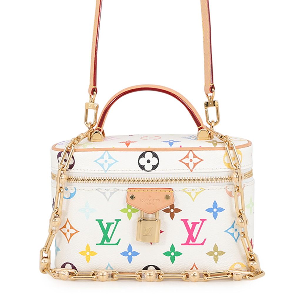 Louis Vuitton Handbag Monogram Multicolor LV Takashi Murakami Vanity Chain