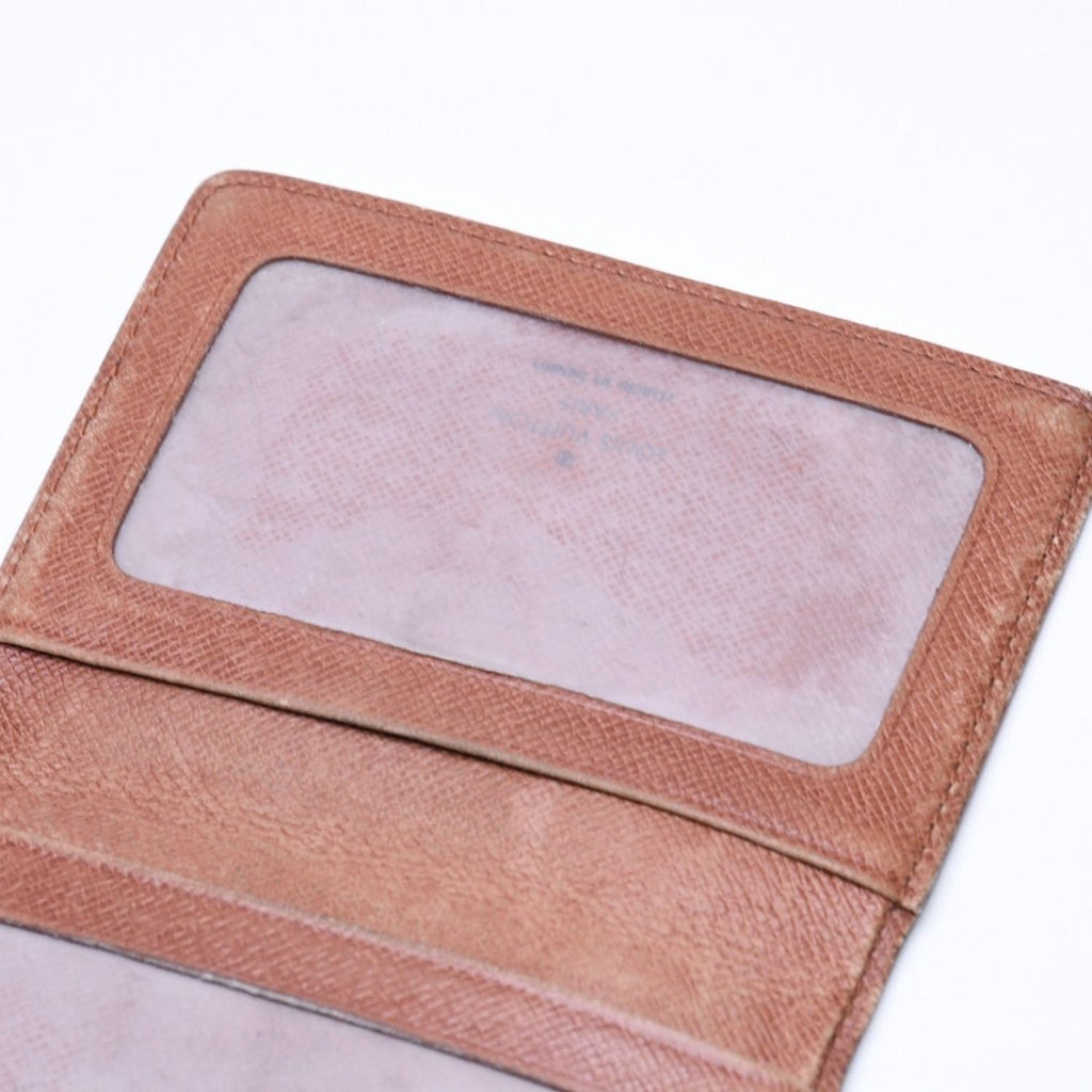 Louis Vuitton Porte 2 Cartes Vertical Card Case Monogram Canvas Brown — view 5