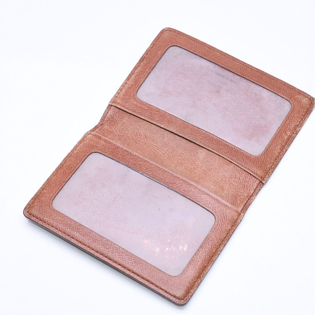 Louis Vuitton Porte 2 Cartes Vertical Card Case Monogram Canvas Brown — view 4