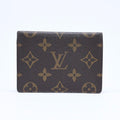 Louis Vuitton Porte 2 Cartes Vertical Card Case Monogram Canvas Brown