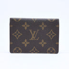 Louis Vuitton Porte 2 Cartes Vertical Card Case Monogram Canvas Brown