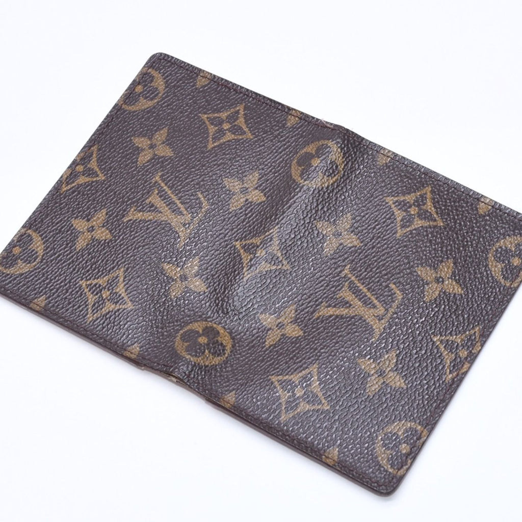 Louis Vuitton Porte 2 Cartes Vertical Card Case Monogram Canvas Brown — view 3