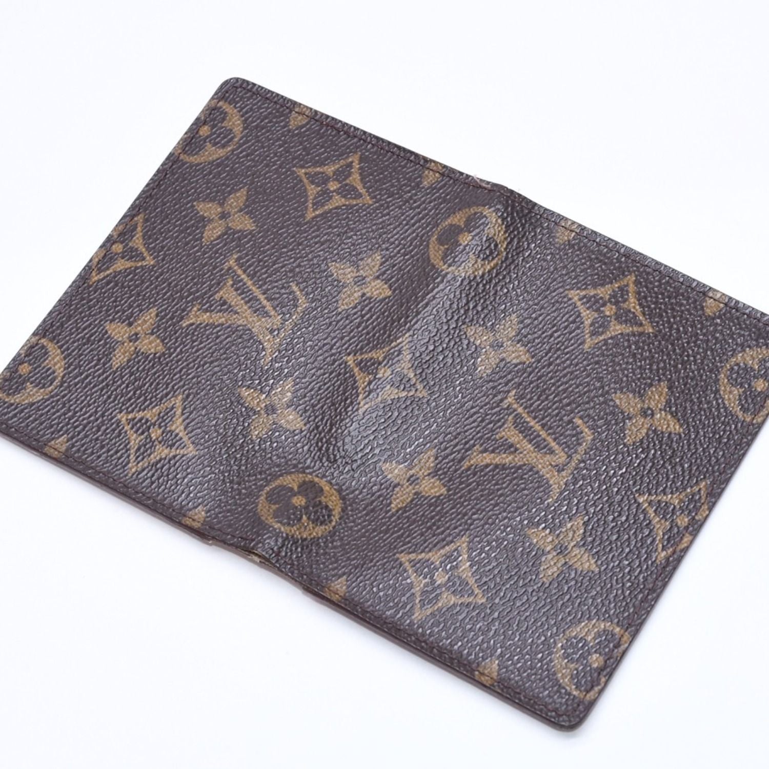 Louis Vuitton Porte 2 Cartes Vertical Card Case Monogram Canvas Brown — view 3