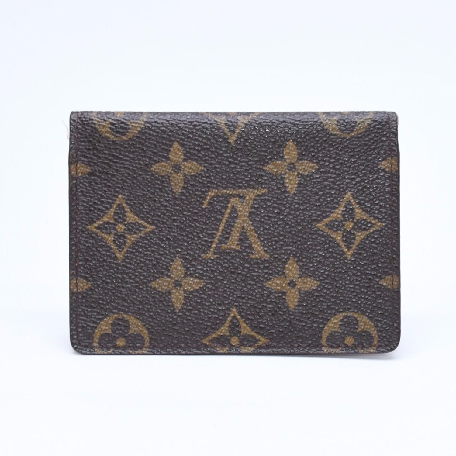 Louis Vuitton Porte 2 Cartes Vertical Card Case Monogram Canvas Brown — view 2