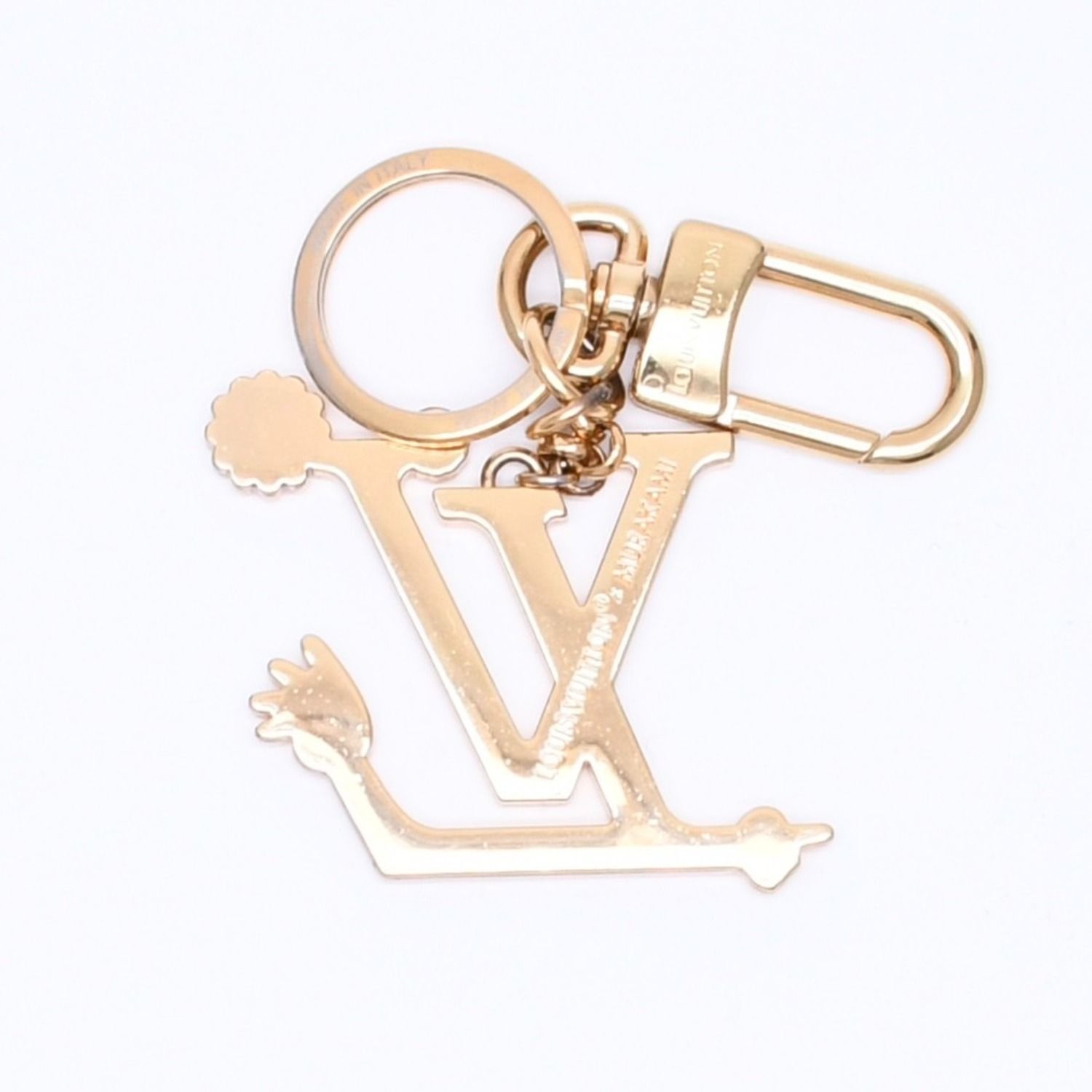 Louis Vuitton TM Key Holder LV Iconic Super Flat Charm Takashi Murakami — view 3