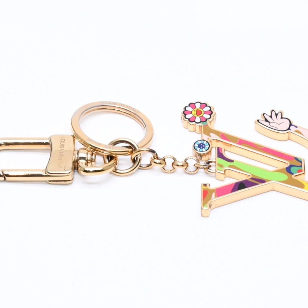Louis Vuitton TM Key Holder LV Iconic Super Flat Charm Takashi Murakami — view 5
