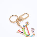 Louis Vuitton TM Key Holder LV Iconic Super Flat Charm Takashi Murakami — view 8