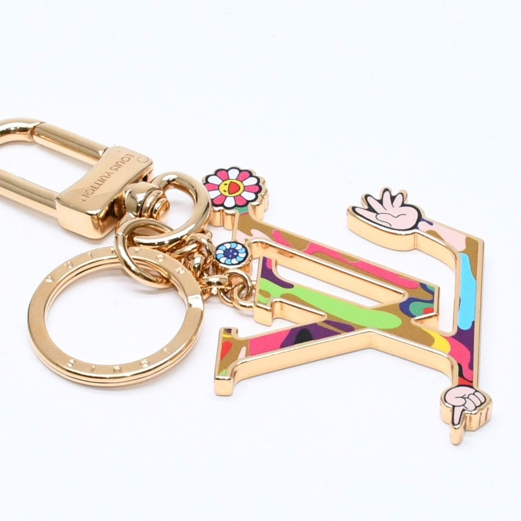 Louis Vuitton TM Key Holder LV Iconic Super Flat Charm Takashi Murakami — view 5