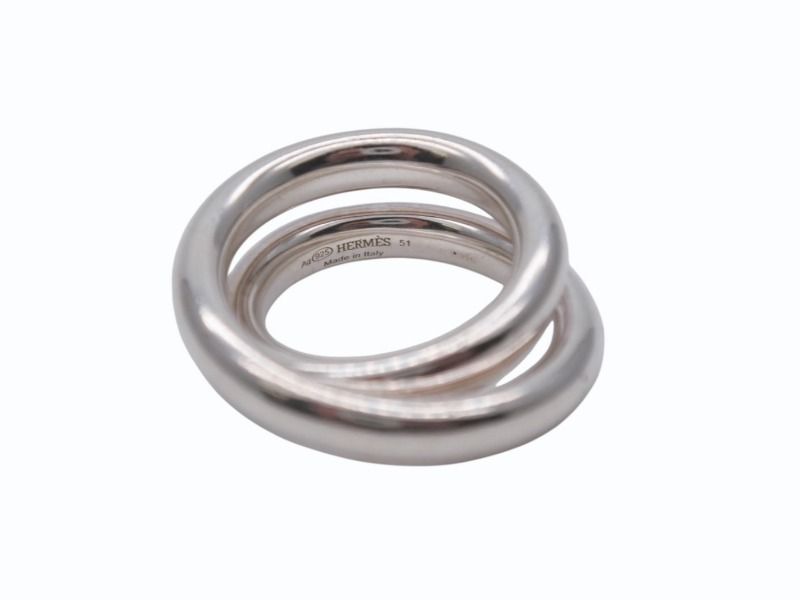 Hermes Vertige Ring 51 925 Sterling Silver — view 3