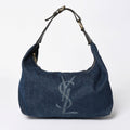 Saint Laurent Bag Cassandra Denim Blue Gold