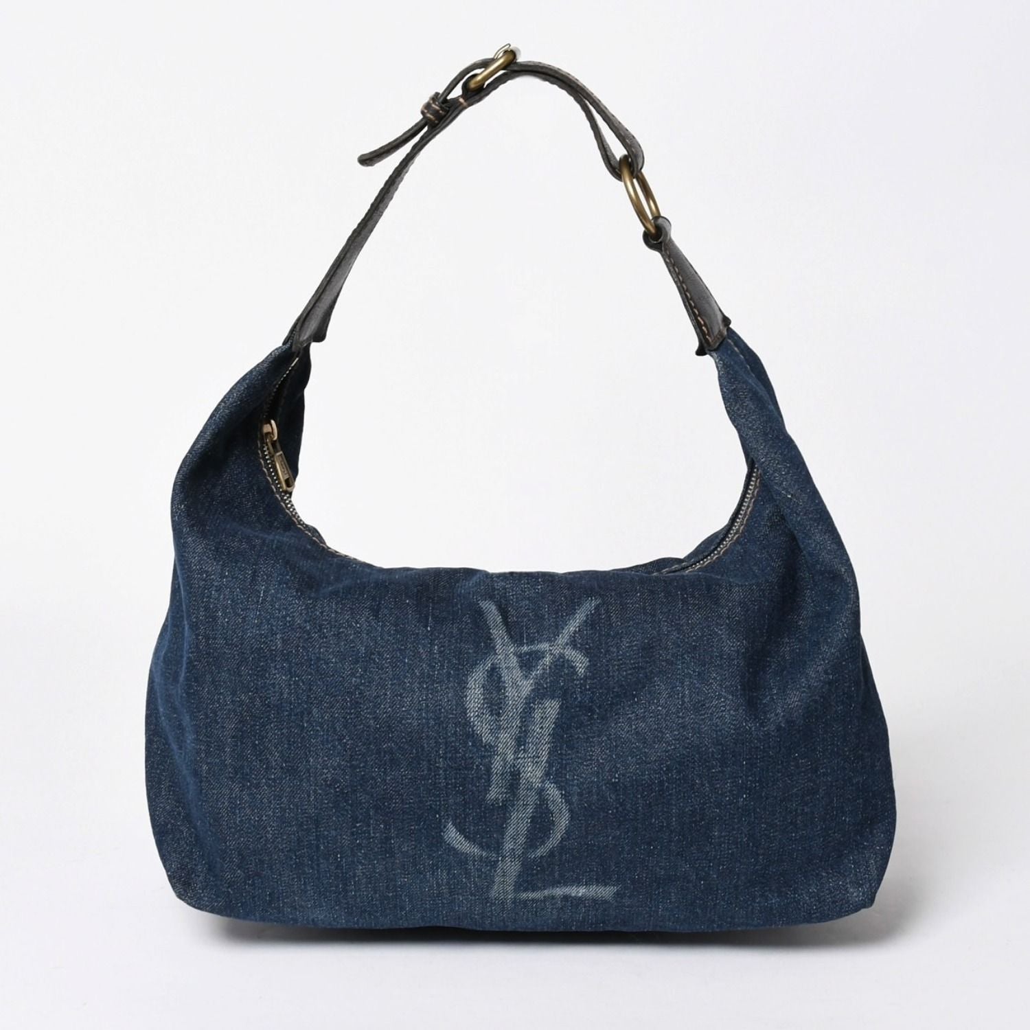 Saint Laurent Bag Cassandra Denim Blue Gold