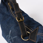 Saint Laurent Bag Cassandra Denim Blue Gold — view 7