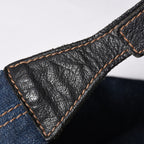 Saint Laurent Bag Cassandra Denim Blue Gold — view 6