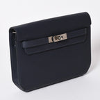 Hermes Clutch Kelly Depeches 25 Bleu Nuit Silver — view 3