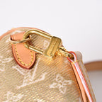 Louis Vuitton Hand Shoulder Bag Monogram Jacquard Nano Speedy Gold Beige — view 8