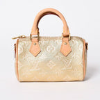 Louis Vuitton Hand Shoulder Bag Monogram Jacquard Nano Speedy Gold Beige — view 2
