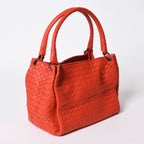 Bottega Veneta Handbag Intrecciato Red Matt Black — view 3