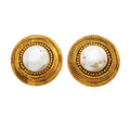 Chanel Earrings Vintage Round