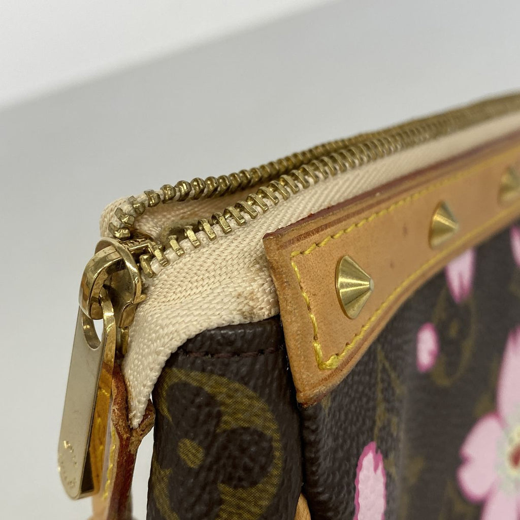 Louis Vuitton Pouch Monogram Cherry Blossom Pochette Accessoires Brown — view 6