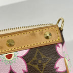 Louis Vuitton Pouch Monogram Cherry Blossom Pochette Accessoires Brown — view 7