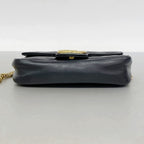 Gucci Shoulder Bag GG Marmont Leather Black Gold — view 3