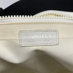 Chanel Tote Bag Canvas Navy Silver — view 5