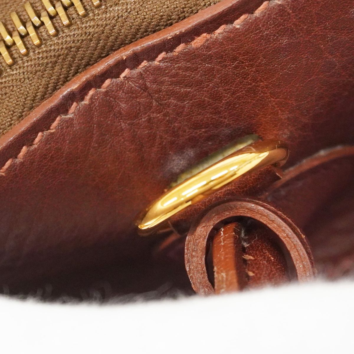 Hermes Handbag Bolide 31 Fjord Noisette Gold 2-Way Bag — view 8