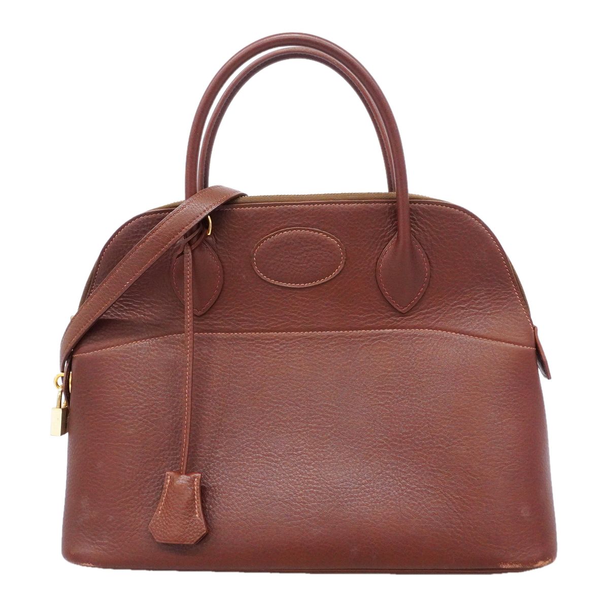 Hermes Handbag Bolide 31 Fjord Noisette Gold 2-Way Bag