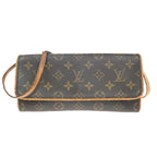 Louis Vuitton Pochette Twin GM Shoulder Bag Monogram Leather