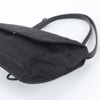 Prada Tessuto Nylon White Leather Shoulder Bag — view 4
