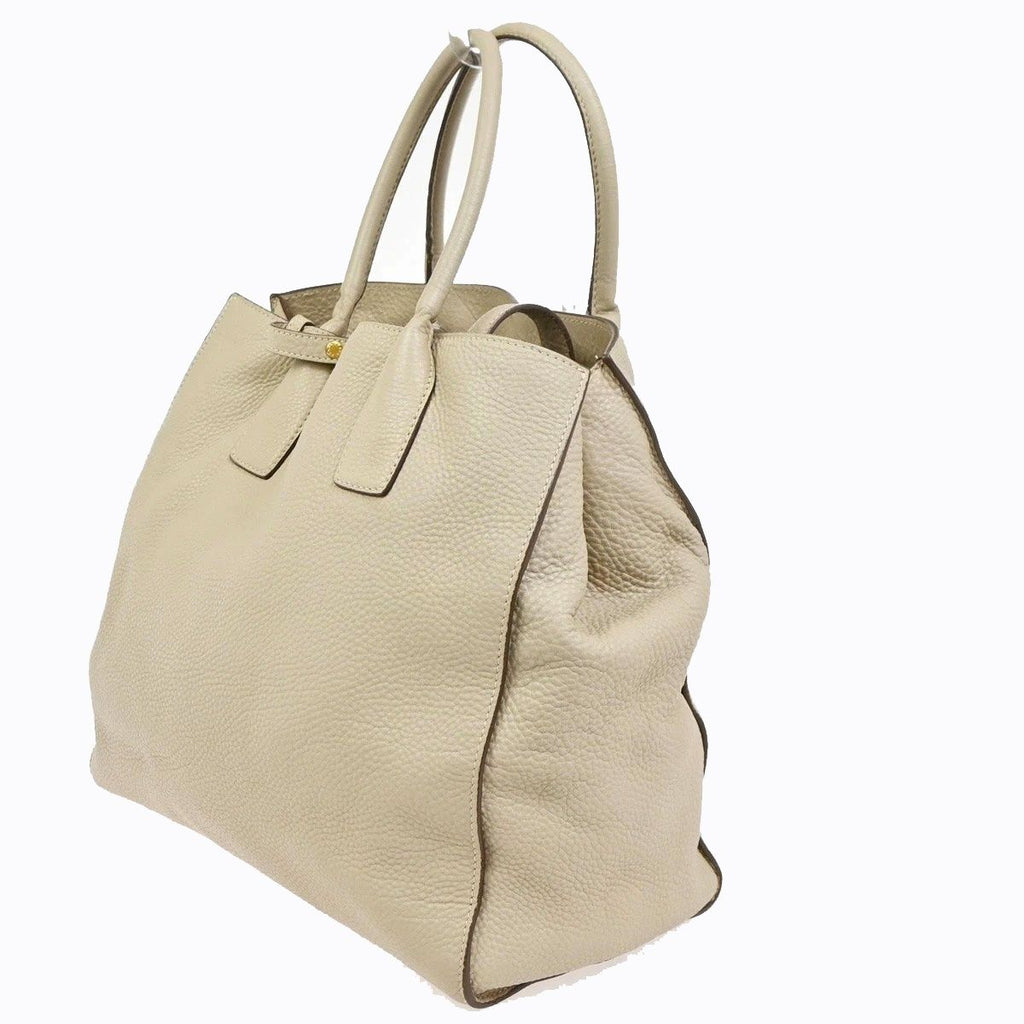 Prada 2-Way Shoulder Bag Beige Leather — view 2